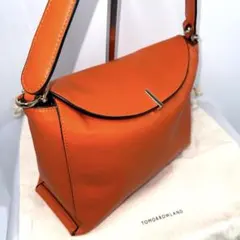 ✨美品✨トゥモローランド CARAMEL レザー ショルダーバッグ オレンジのサムネイル