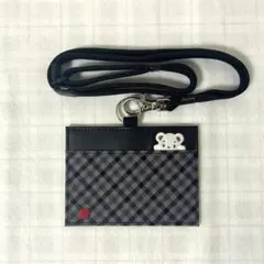 ファミリア　ネームホルダー　黒系ファミリアチェック　familiar