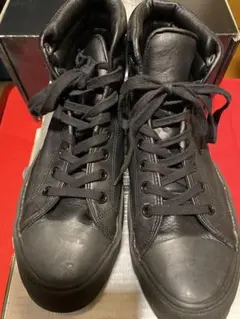 ブラック レザーハイカットスニーカー9⭐︎27cm