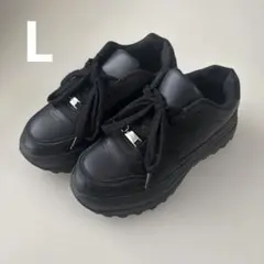 しまむら　スニーカー　厚底スニーカー　L 24のサムネイル
