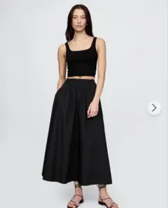 gap ポプリンスカート　黒　Sサイズ