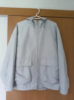 GLR BIWATEX ナイロンジャケット ブルゾン 撥水 ライトグレー