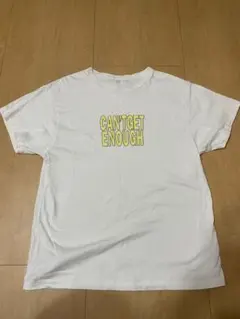 CAN'T GET ENOUGH ロゴ Tシャツ ホワイト