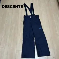 美品　デサント　スキーパンツ　つなぎ　S紺色　サロペットパンツ　スキー　スノボのサムネイル