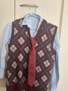 【制服コスプレ】学生服 シャツ・ベスト・ネクタイのみ