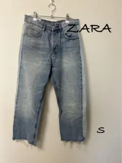 ZARA ライトブルーデニムパンツ S ハイウエスト