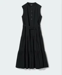 UNIQLO スラブコットンワンピース　ノースリーブ
