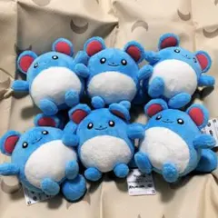 ポケットモンスター　ポケモン　やさしいきもちぬいぐるみ　マリル　6点セット