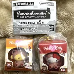 サンリオミニチュアパッケージコレクション　ハローキティ　ポムポムプリン　セット