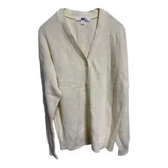 UNIQLO ユニクロ コットンカーディガン M アイボリー Vネック