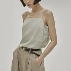TODAYFUL トゥデイフル マットサテンキャミソール_セージのサムネイル