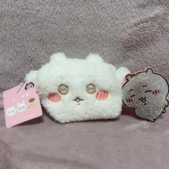 ちいかわ　キラキラキーホルダー　ふわふわミニキャラメルポーチ　プライズ