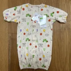 【新品未使用】はらぺこあおむし　長袖コンビドレス　新生児