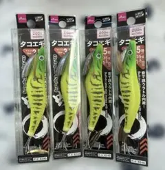 新品　ダイソー タコエギ 3.5号 35g 4個セット イエローのサムネイル