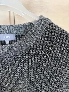 SHIPS グレー クルーネックニットのサムネイル