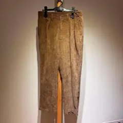 MM6 リネンゴムパンツ 36 メゾンマルジェラ ブラウン系 - メルカリ