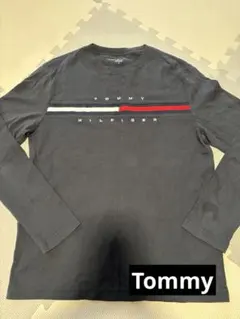 TOMMY HILFIGER ブラック 長袖カットソー M