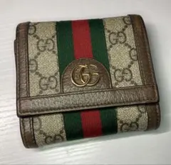 GUCCI GGキャンバス 二つ折り財布 グッチ
