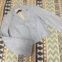 ZARA ザラ ショート丈 テーラードジャケット ライトブルー XSサイズ