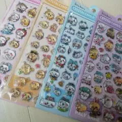 ちいかわクリスタルシール 4枚セット♪立体シール　硬いシール　匿名配送