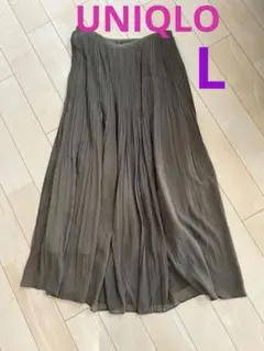 ユニクロC　シフォンスカート　L