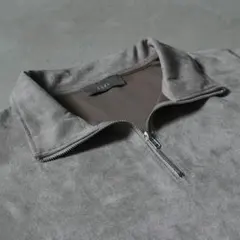 【CLEL】ハーフジップ デザイン 半袖プルオーバー