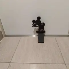 ミッキーマウス ドアストッパー 黒