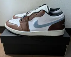 Nike Air Jordan 1 Low ホワイト/ブラウン/デニム