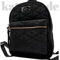 極美品◎ ケイトスペード キルティング リュック バックパック 黒 ナイロン