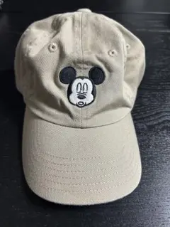 ミッキーマウス ベージュキャップ