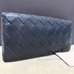 BOTTEGA VENETA イントレチャート 長財布 NFC反応確認 グレー - メルカリ
