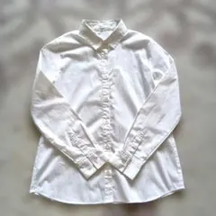 ハニーズ シャツ ブラウス Yシャ ツ ホワイト 長袖シャツ M シンプル