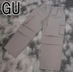 GU パラシュート カーゴパンツ サイドポケット グレー XL