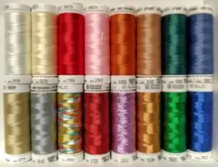 メトラー　ポリシーン＆メタリック　ミシン糸　16個セット