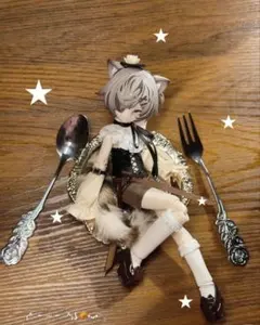 不可食用人形 BJD ニャニャニャ次元 シークレット 白猫 1/8ドール