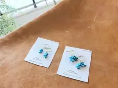 再販!ターコイズピアス/イヤリング
