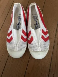 ムーンスター 上履き 19.0EE 赤/白