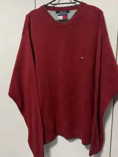 TOMMY HILFIGER 赤 ニットセーター