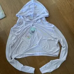 新品　しまむら UVカットボレロ　フード付き