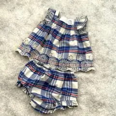 チェック柄2ピース新品