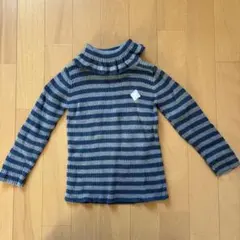 長袖カットソー ストライプ　100㎝