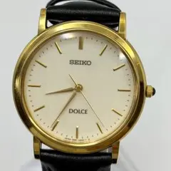 【稼働/新品電池】SEIKO DOLCE ラウンド 5E61-0A80 腕時計のサムネイル
