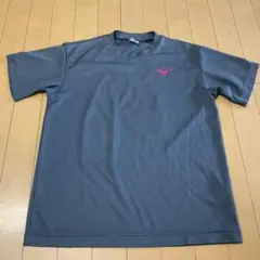 X688 MIZUNO スポーツ　プリント　Tシャツ グレー　メンズ　S
