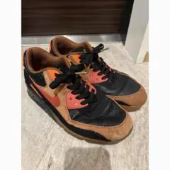 NIKE AIR MAX 90 ブラック ブラウン オレンジのサムネイル