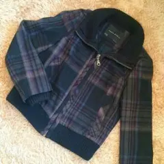 ZARA チェックブルゾン