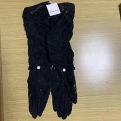 HANAE MORI レース手袋 ブラック