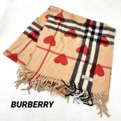 BURBERRY ハート柄マフラー ストール バーバリー BURBERRY】【ハート】【スコットランド製】バーバリー『チェック