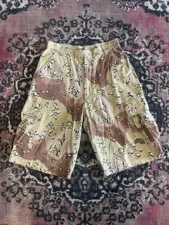希少90sチョコチップカモハーフカーゴパンツ6C デザートカモW33古着