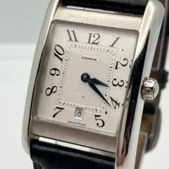 COACH 新品電池 極美品 腕時計 メンズ 青針 希少 デイト 稼働品 - メルカリ