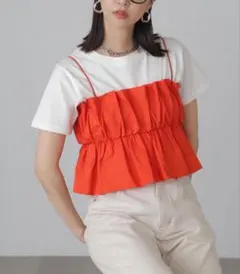 フリーズマート　キャミソール　オレンジ　ビスチェ